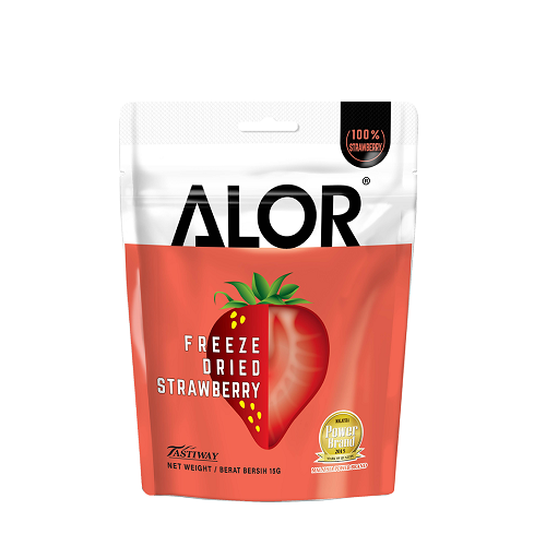 ALOR Mini Pack of Nutritious Freeze-Dried Fruits Strawberry (15 g)